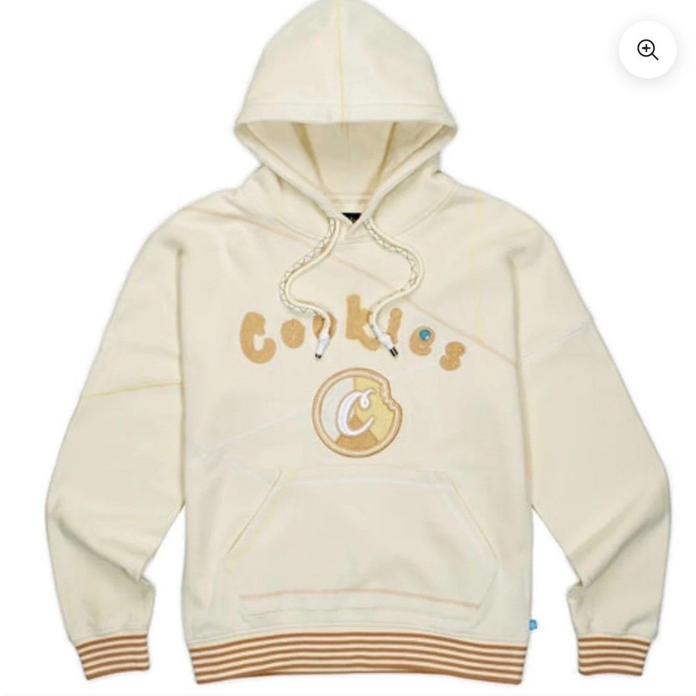 Cookies Show & Prove Fleece Pullover Hoodie Cream Tan 1556H5659 Mens NEW